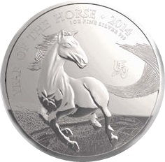 2014 1oz Silver Lunar Year of the HORSE - Click Image to Close